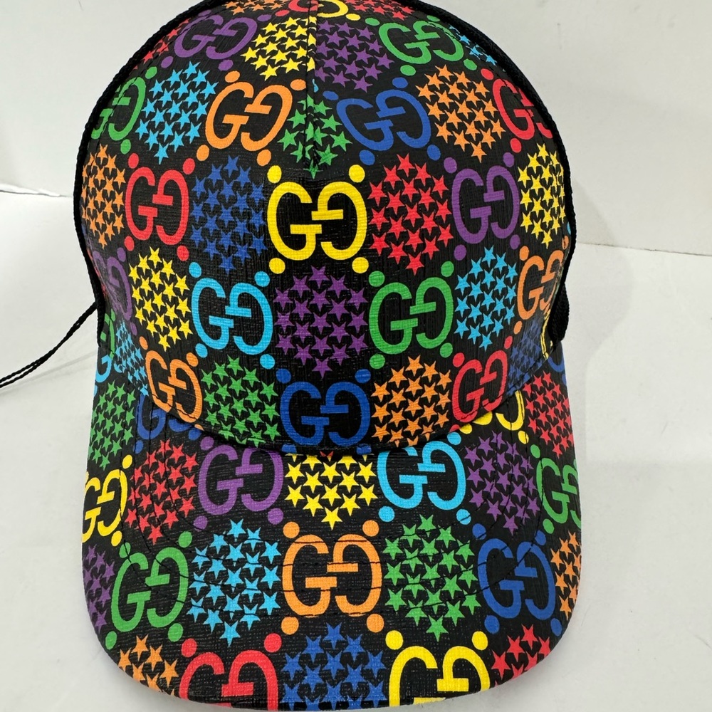 Gucci GG Psychedelic Cap Sz M 58 Cm NEW - Picture 2 of 10